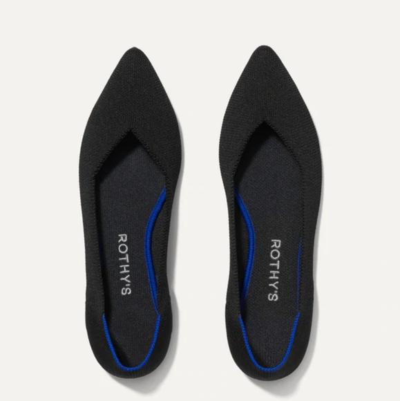 Rothy's Shoes - Rothy's Classic Black The Point Ballet Flat